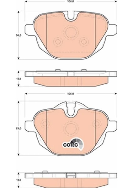 FREN BALATASI ARKA BMW G30 G31 G38 G32 G11 G12 G01 G08 G02 G05 G06 F10 F11 F18 F25 F26 E89 34218847062