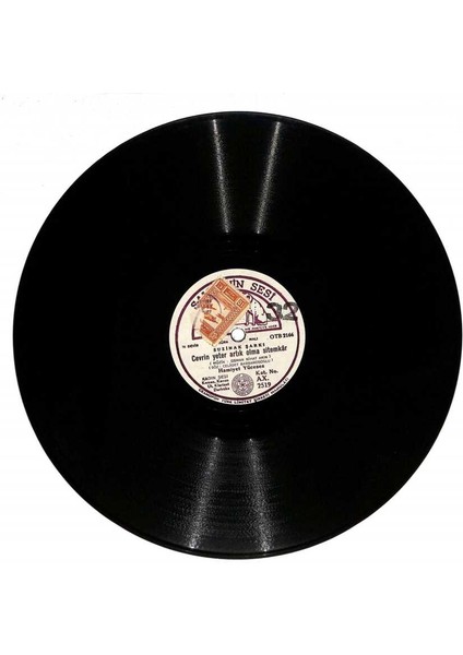 Hamiyet Yüceses - Suzinak Şarkı, Cevrin Yeter Artık Olma Mkar Hüzzam Şarkı, Bilmem Bu Gönülle Ben Nasıl Yaşıyacağım Taş Plak (107.5) PLK22503