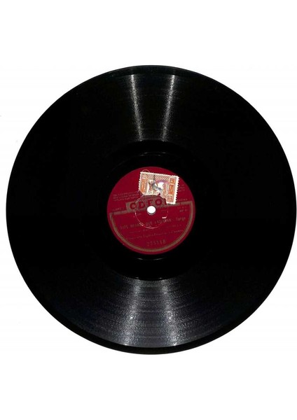 Orquesta Tipica Francisco Canaro - La Cumparsita Ojos Negros Que Fascinan Taş Plak (108) PLK22771