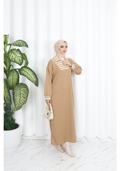 Çizgili Fermuarlı Iki Ip Elbise fiyatları