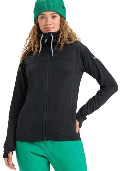 Vertere Full Zip Kadın Siyah Sweatshirt