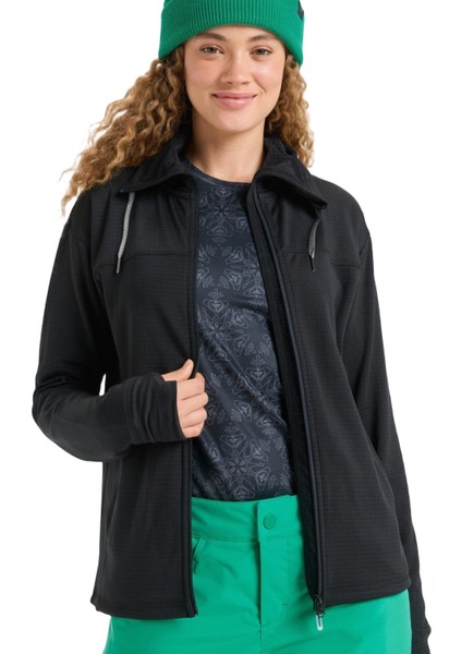 Vertere Full Zip Kadın Siyah Sweatshirt modelleri