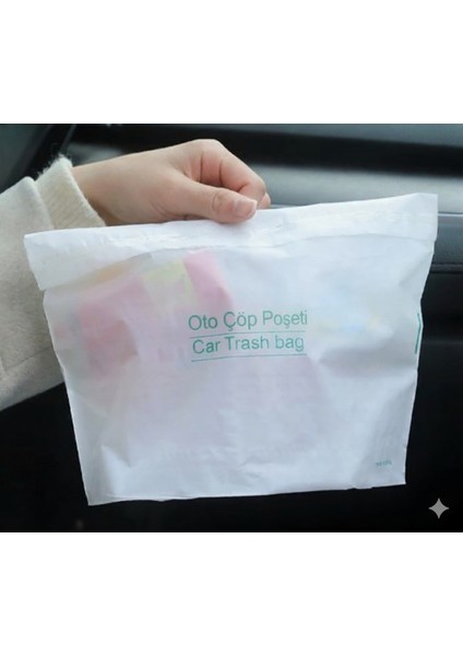 Pratik Su Geçirmez Oto Araba Çöp Poşeti Yapışkanlı 20 Adet (4989) fırsatları
