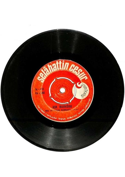 Selahattin Cesur - Aşk Mahkumu Seni Allah Verdi Kimse Alamaz Plak (106.5) PLK22462