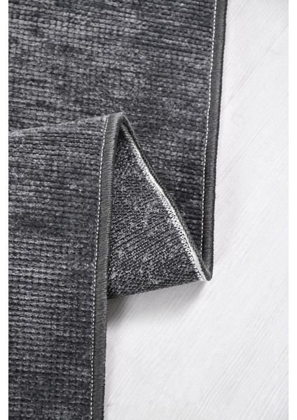 Azra Antrasit Yolluk Halı | Yıkanabilir, Kaymaz Taban, Modern Koridor Antre Kilimi indirimleri