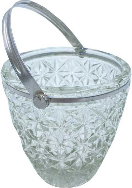 Kenarları Metal Eski Kristal Şekerlik AOB1982