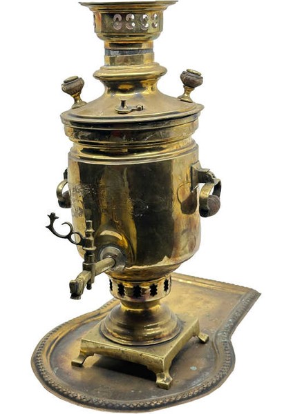 Rus Damgalı Pirinç Semaver AOB3986