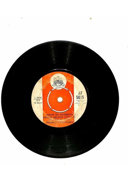 Mahmut Coşkunses - Akşamlar Oldu Gene Bende Bu Gurbetin Nesine Geldim Plak (107) PLK22239