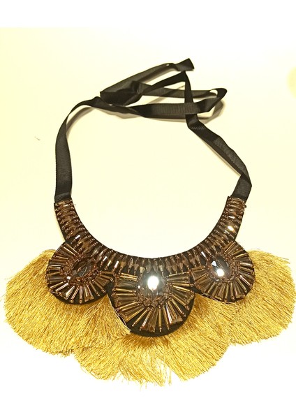 Lüks Tasarım Taşlı Geleneksel Boyun Sarkaçlı Kolye fiyatları