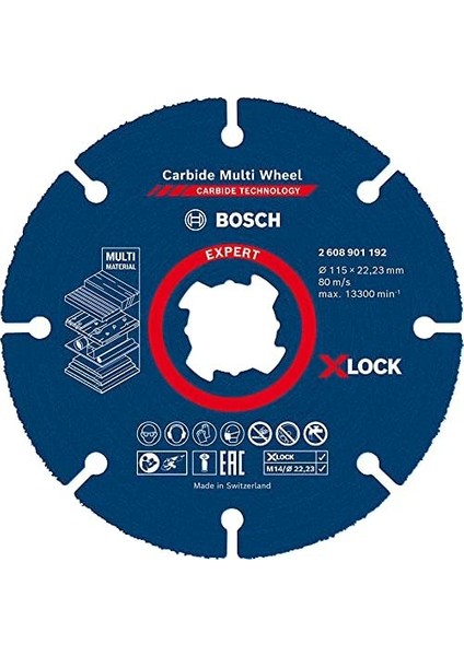1x Expert Carbide Multi Wheel X- Kesici Diskler (Sert Ahşap, Çivili Ahşap, Plastik, Alçıpan Panel, Ø 115 Mm, Aksesuar Küçük Avuç Taşlama Makinesi) fiyatları