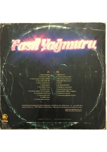 Fasıl Yağmuru Lp Plak PLK403 fiyatları