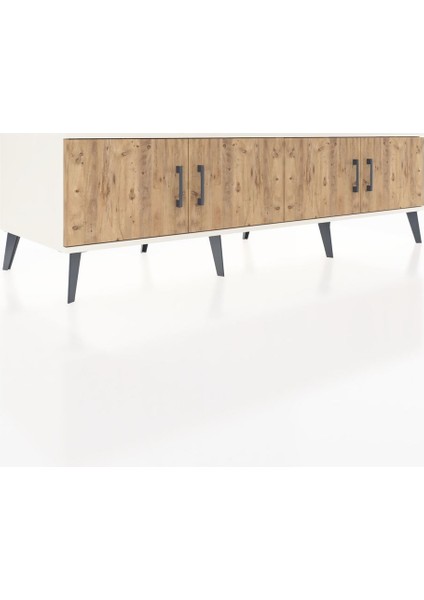 Kronos Tv Ünitesi 2 Raflı 4 Kapaklı 176X59X51 Aytaşı-Çam/çam fiyatları