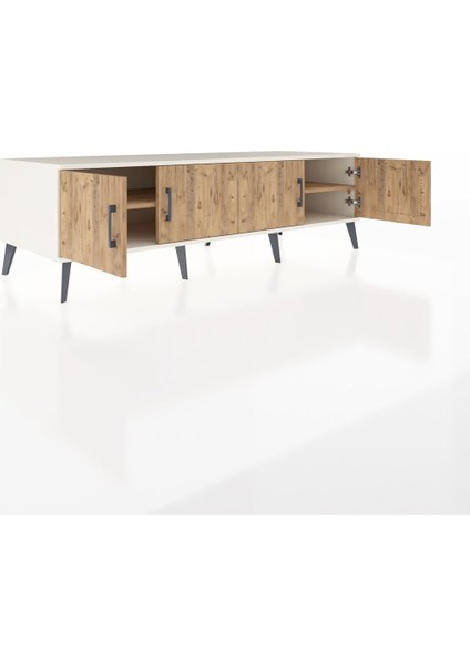 Kronos Tv Ünitesi 2 Raflı 4 Kapaklı 176X59X51 Aytaşı-Çam/çam indirimleri