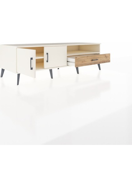 Kronos Tv Ünitesi 2 Raflı Tek Çekmeceli 2 Kapaklı 176X59X51 Aytaşı-Aytaşı/çam indirimleri