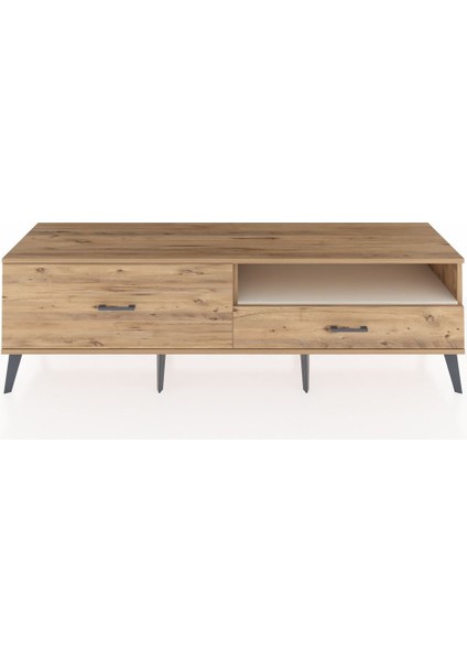 Hyperion Tv Ünitesi Tek Raflı 2 Çekmeceli 176X44X51 Çam-Aytaşı/çam