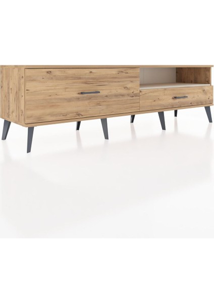 Hyperion Tv Ünitesi Tek Raflı 2 Çekmeceli 176X44X51 Çam-Aytaşı/çam fiyatları