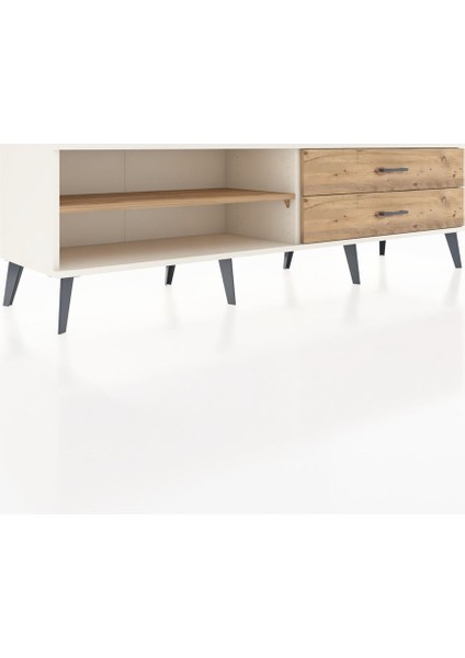 Hyperion Tv Ünitesi Tek Raflı 2 Çekmeceli 176X44X51 Aytaşı-Çam/çam fiyatları