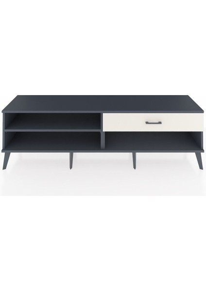 Hyperion Tv Ünitesi Tek Raflı Tek Çekmeceli 176X44X51 Antrasit-Antrasit/aytaşı