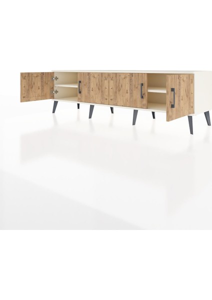 Hyperion Tv Ünitesi 2 Raflı 4 Kapaklı 176X44X51 Aytaşı-Çam/aytaşı modelleri