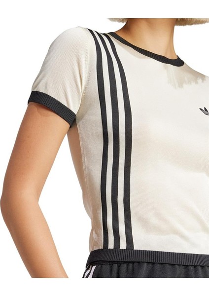 Originals JJ0961 Knitted 3-Stripes Short Tee