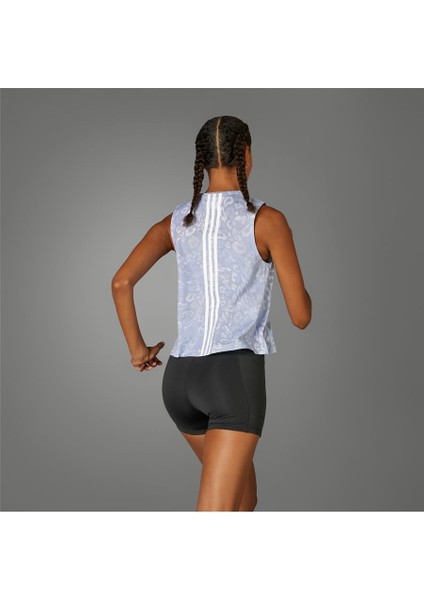 Performance JD7763 Own the Run CLIMACOOL 3-Stripes Tank Top