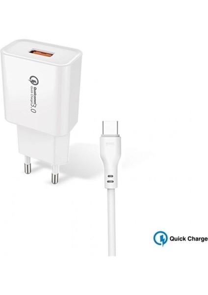 M4 3.1A 18 Watt 1xusb 1mt Type-C Kablo