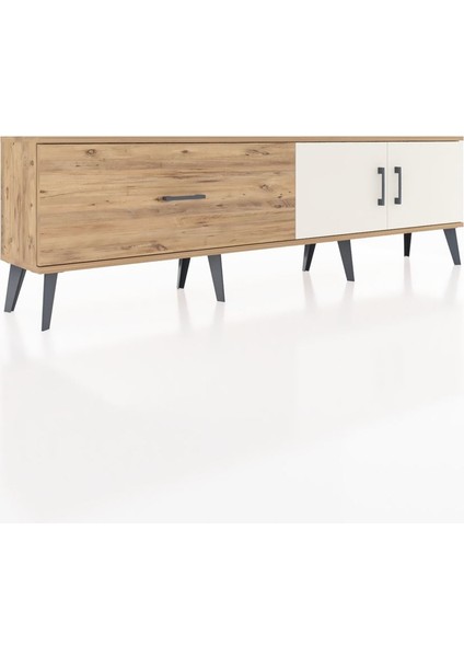 Arges Tv Ünitesi Tek Raflı Tek Çekmeceli 2 Kapaklı 176X30X51 Çam-Aytaşı/çam fiyatları