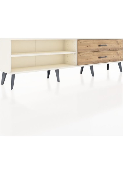 Arges Tv Ünitesi Tek Raflı 2 Çekmeceli 176X30X51 Aytaşı-Aytaşı/çam fiyatları