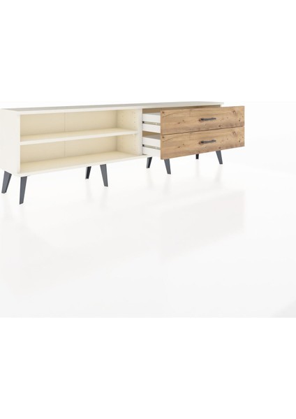 Arges Tv Ünitesi Tek Raflı 2 Çekmeceli 176X30X51 Aytaşı-Aytaşı/çam indirimleri