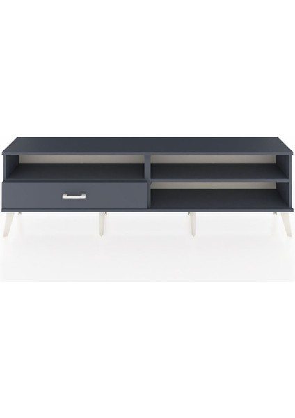 Arges Tv Ünitesi 2 Raflı Tek Çekmeceli 176X30X51 Antrasit-Antrasit/antrasit