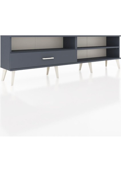 Arges Tv Ünitesi 2 Raflı Tek Çekmeceli 176X30X51 Antrasit-Antrasit/antrasit fiyatları