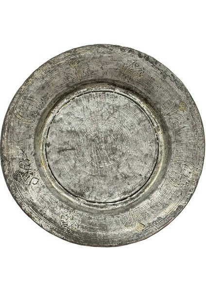 Kenarları El Oyması Işlemeli Bakır Sahan AOB3891