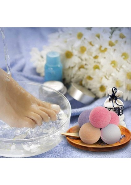 6 Adet Renkli Doğal Kokulu Ayak Banyo Peeling Nem Bombası Pedikür Nem Topu fiyatları