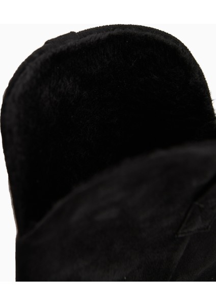Leya Siyah Süet Topuklu Fermuarsız Çizme indirimleri