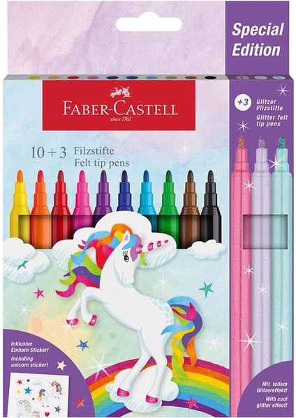 Keçeli, Sınırlı Sayıda, 10 Renk, 3 Parıltılı