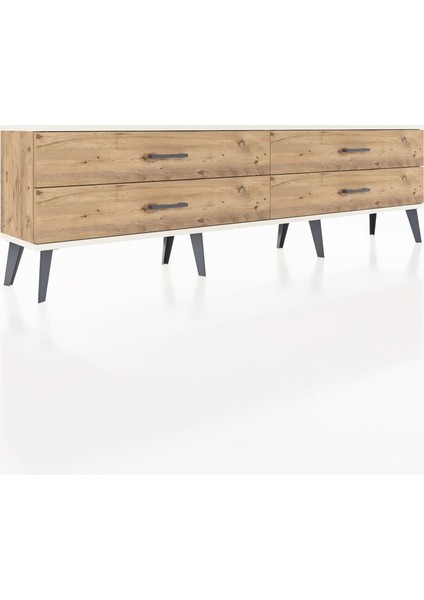 Arges Tv Ünitesi 4 Çekmeceli 176X30X51 Çam-Aytaşı/çam fiyatları