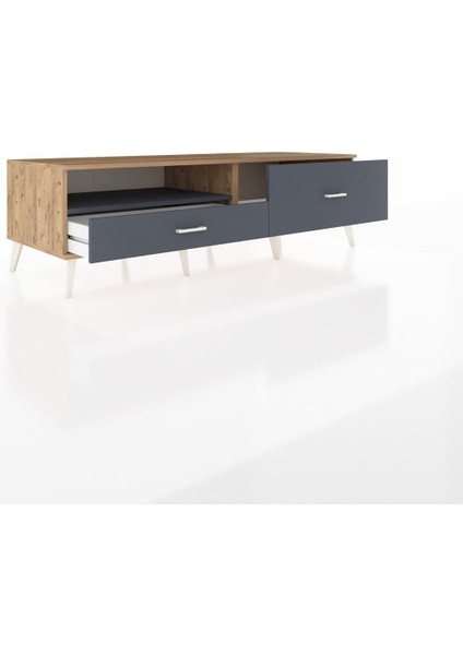 Kronos Tv Ünitesi Tek Raflı 2 Çekmeceli 176X59X51 Çam-Antrasit/antrasit indirimleri