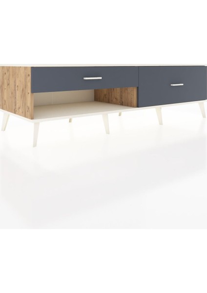 Kronos Tv Ünitesi 2 Çekmeceli 176X59X51 Çam-Aytaşı/antrasit fiyatları