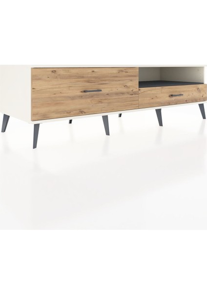 Kronos Tv Ünitesi Tek Raflı 2 Çekmeceli 176X59X51 Aytaşı-Antrasit/çam fiyatları