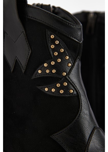 Lowis Siyah Troklu Kadın Kovboy Western Bot fırsatları