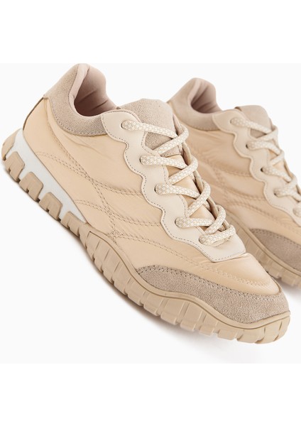 Leen Bej Paraşüt Kumaşlı Kadın Sneakers modelleri