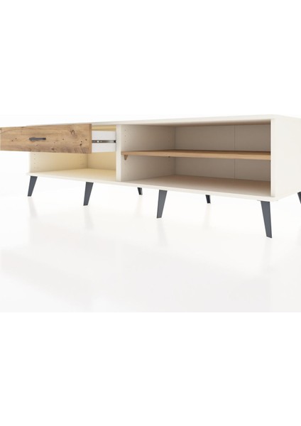 Kronos Tv Ünitesi Tek Raflı Tek Çekmeceli 176X59X51 Aytaşı-Çam/çam fırsatları
