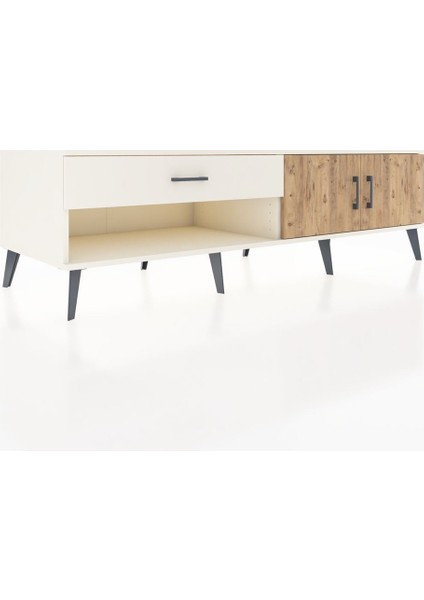 Kronos Tv Ünitesi Tek Raflı Tek Çekmeceli 2 Kapaklı 176X59X51 Aytaşı-Çam/aytaşı fiyatları