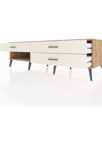 Kronos Tv Ünitesi 3 Çekmeceli 176X59X51 Çam-Çam/aytaşı fırsatları
