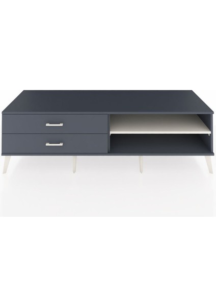 Kronos Tv Ünitesi Tek Raflı 2 Çekmeceli 176X59X51 Antrasit-Aytaşı/antrasit