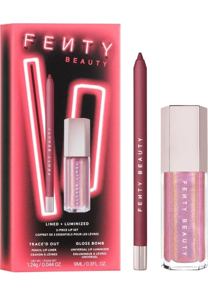 Lined + Luminized Duo - Trace'd Out Dudak Kalemi ve Gloss Bomb 1.24 G + 9 ml