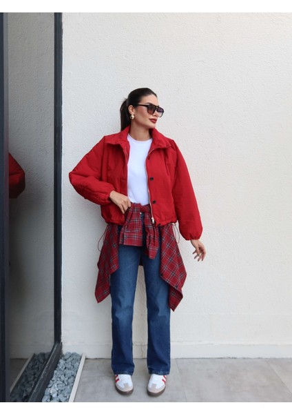 Dik Yaka Bel Lastik Paraşüt Mont fiyatları