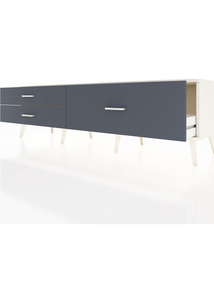 Hyperion Tv Ünitesi 3 Çekmeceli 176X44X51 Aytaşı-Aytaşı/antrasit fırsatları