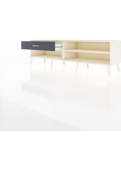 Hyperion Tv Ünitesi Tek Raflı Tek Çekmeceli 176X44X51 Aytaşı-Aytaşı/antrasit modelleri