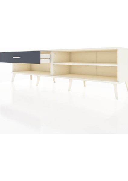 Hyperion Tv Ünitesi Tek Raflı Tek Çekmeceli 176X44X51 Aytaşı-Aytaşı/antrasit fırsatları